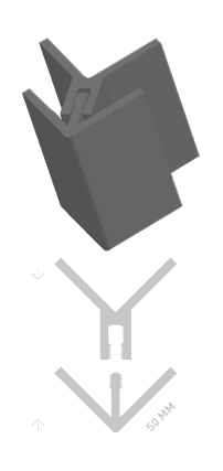 Profilé Dumaclin Click De Coin Laqué Anthracite 2,5 m