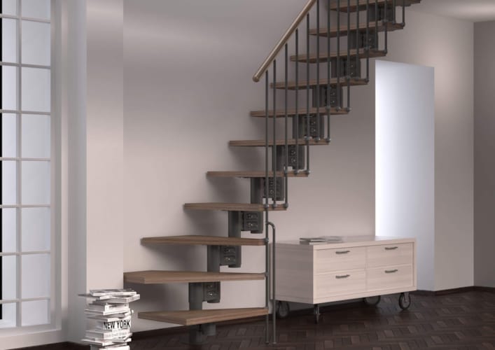 Eureka - Escalier 1/4 tournant droit supplém.