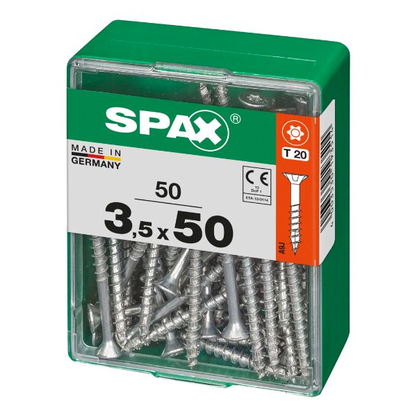 SPAX vis T-STAR+ WIROX - 3,5x50 M (boite 50 pces)