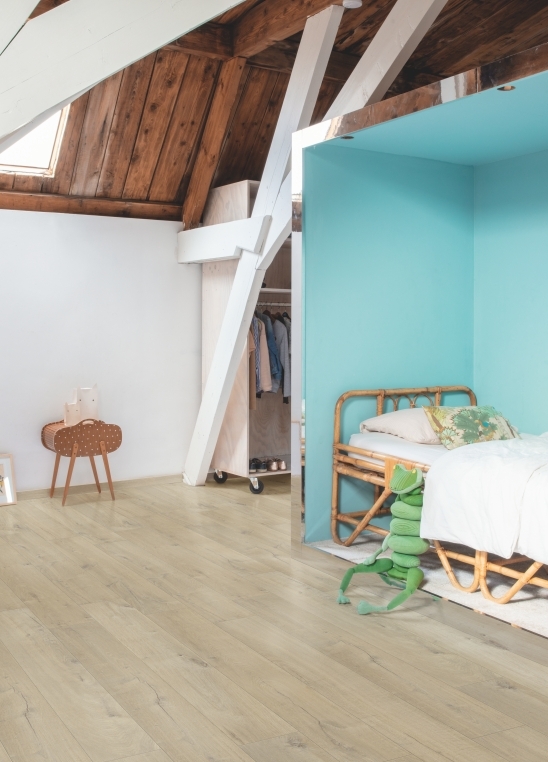 Parquet stratifié Quick-Step Impressive - Chêne tendre moyen 1856 - 8 x 190 x 1380 mm