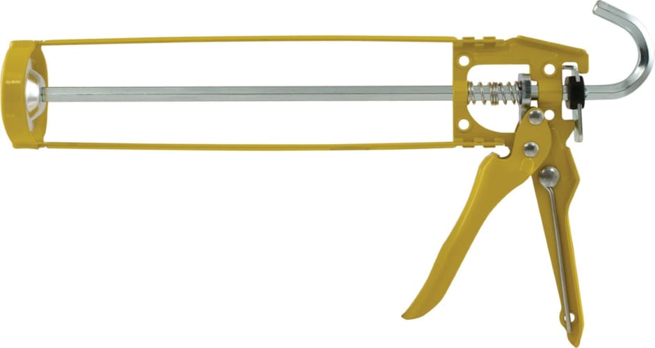 Rectavit pistolet a silicone squelette metal jaune