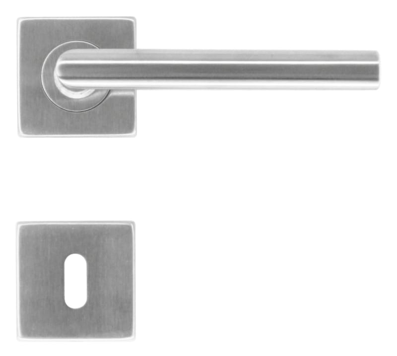 Poignée de porte Square I Shape Inox - 16mm R+E