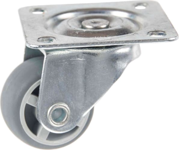 Roulette Meuble en Thermoplastique Rubber Pivotante 25 mm