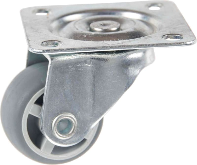 Roulette Meuble en Thermoplastique Rubber Pivotante 25 mm