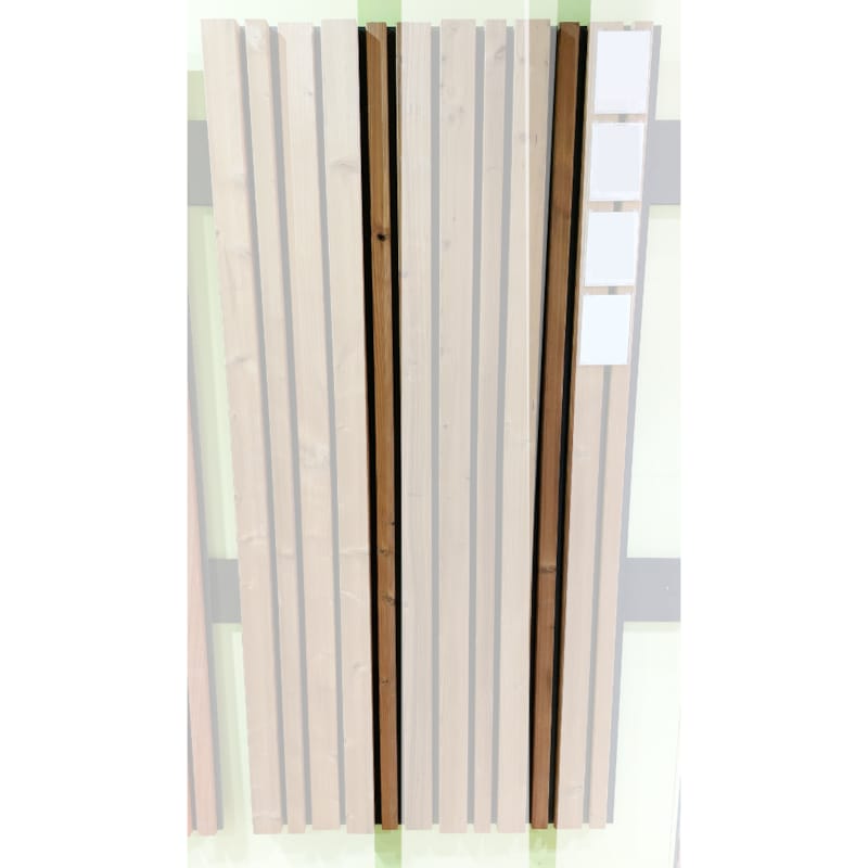 Bardage sapin thermo - Latte coins cassés - 18 x 40 x 3000 mm