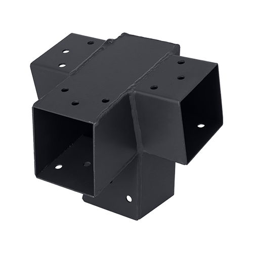 Suki connecteur 71 x 71 mm angle 75° 4D pour poteau bois 70 x 70 mm