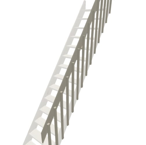 Cottage - Sapin rampe à balustres "E"