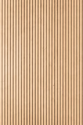 Panneau mural Maestro Latt - Matte Black avec 7 lattes Pepper Oak - 20 x 300 x 2770 mm