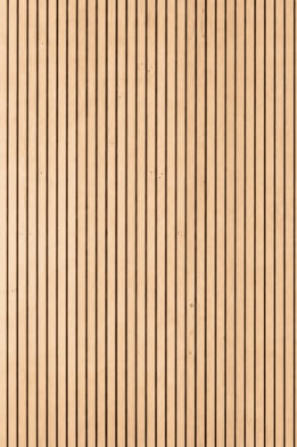 Panneau mural Maestro Latt - Matte Black avec 7 lattes Pepper Oak - 20 x 300 x 2770 mm