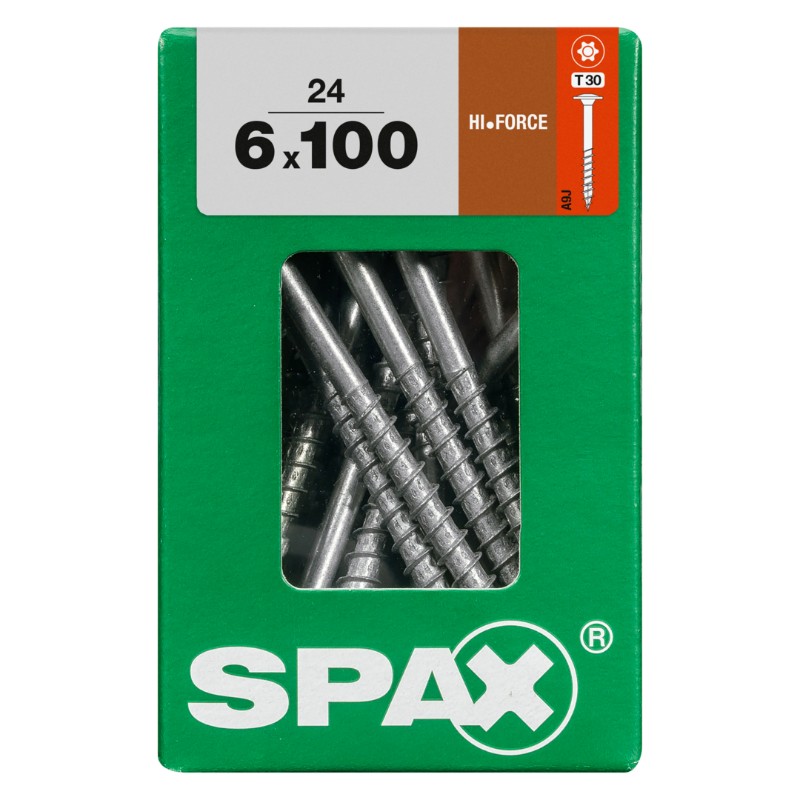 SPAX vis HI.FORCE WIROX - 6x100 L (bte 24 pces)