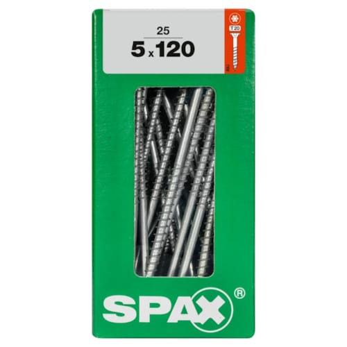 SPAX vis T-STAR+ WIROX - 5x120 L (boite 25 pces)