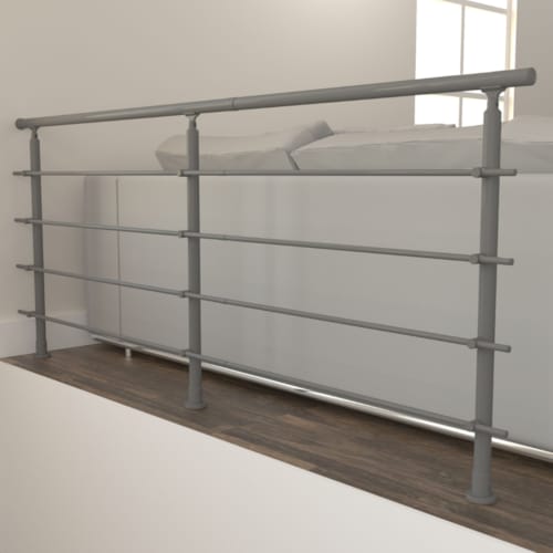 Kit RONDO RAL 7037 fixation sol 2m00