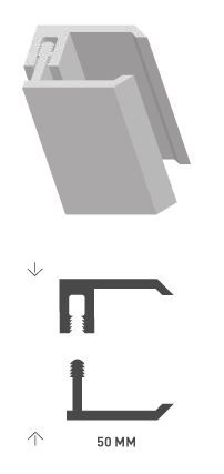 Profilé Dumaclin Click De Bord Gris 2,5 m