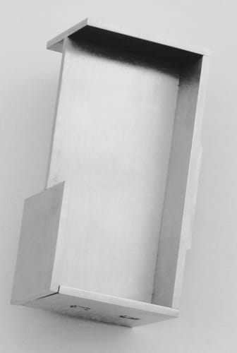 Coquille à encastrer hdd carré - Inox massif