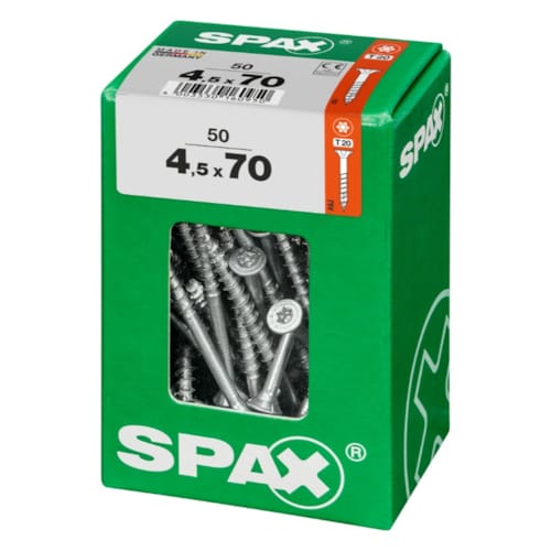 SPAX vis T-STAR+ WIROX - 4,5x70 L (boite 50 pces)