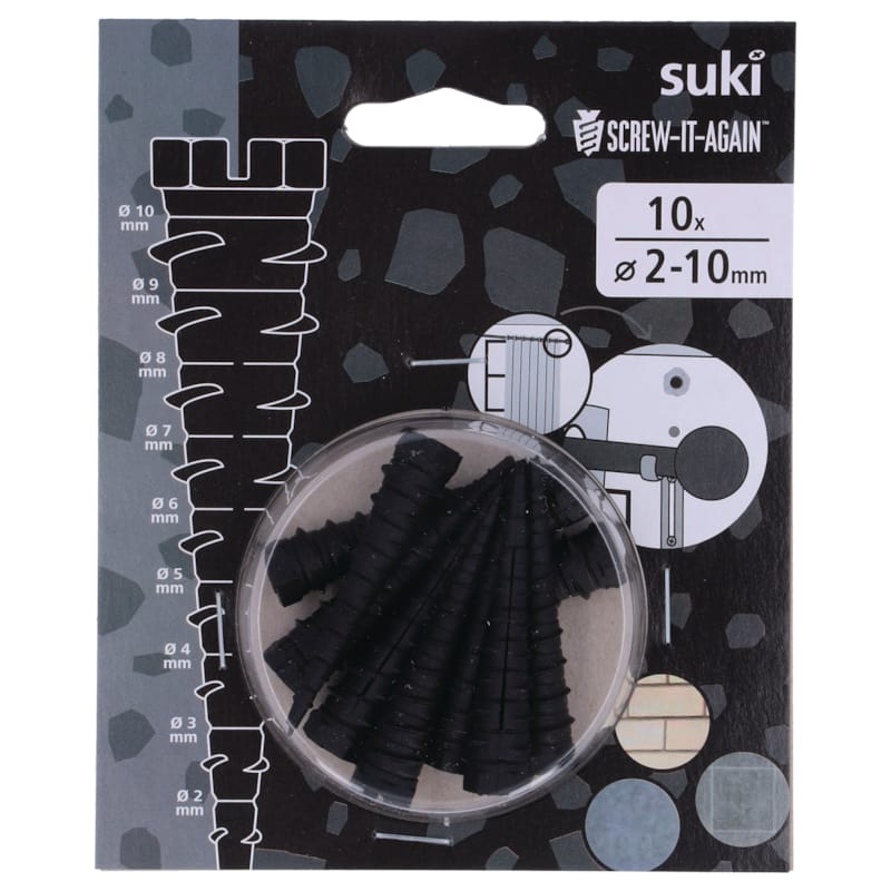 Suki cheville réparation pierre - Ø 2 - 10 x 53 mm - 10 pces