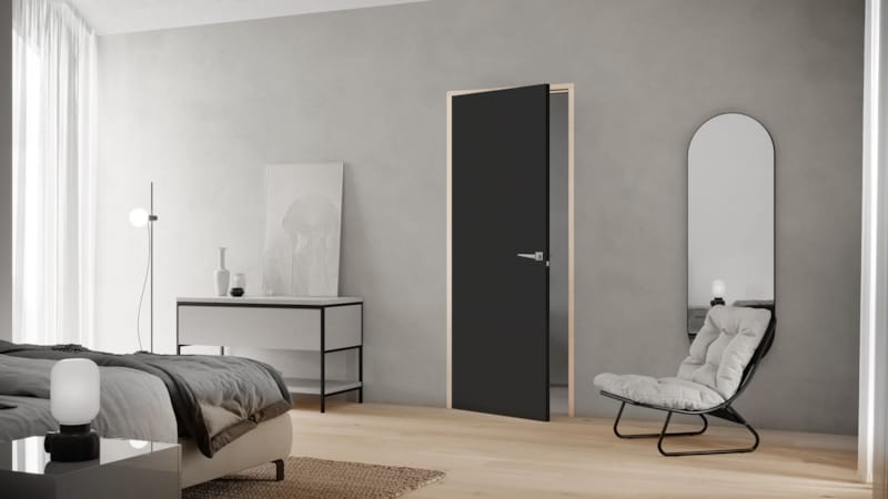 Kit quincailleries block fast door - noir