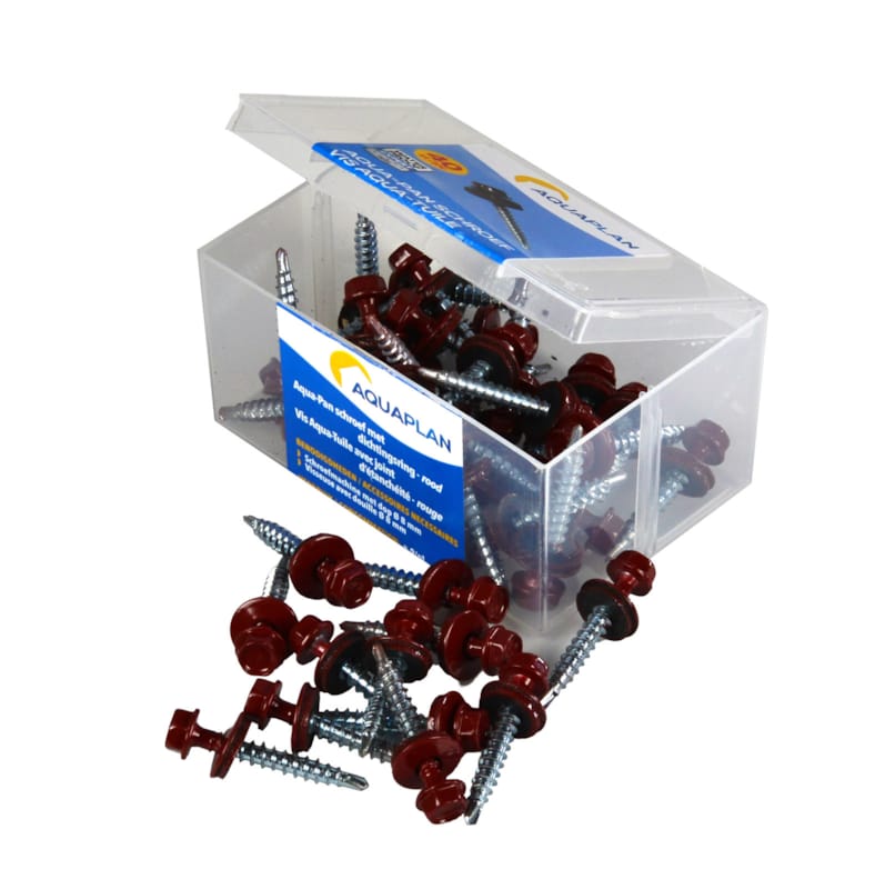 Aqua-Tuile vis (40 pc.) - rouge