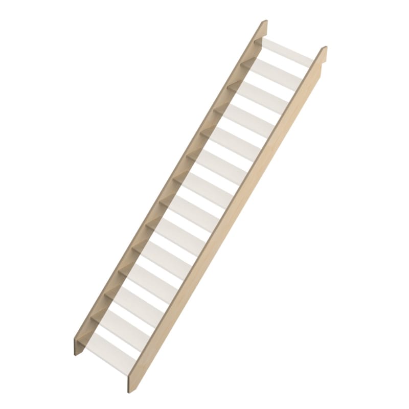 Jura - Sapin limons pour escalier droit