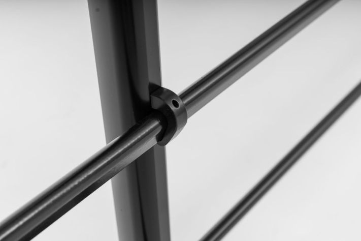 Kit Pure Black Fixation Laterale - Noir (RAL 9005) 150 cm