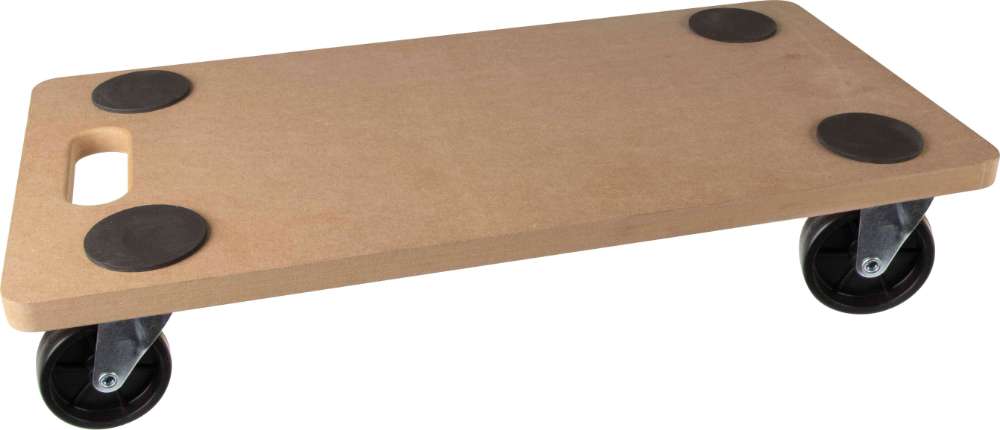 Plateau à roulettes MDF - 200 kg - 580 x 290 mm