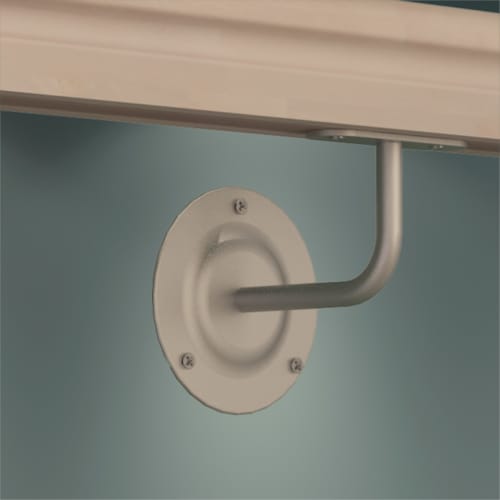 Support main courante métal laqué blanc "B"