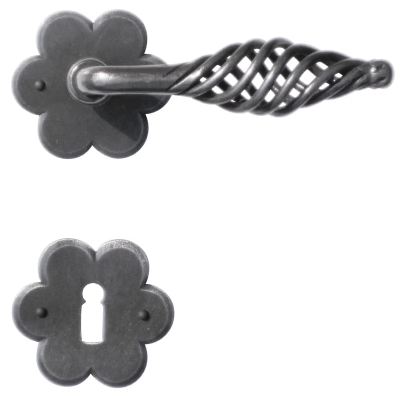 Poignée de porte Spiralus fer fleur - R+E