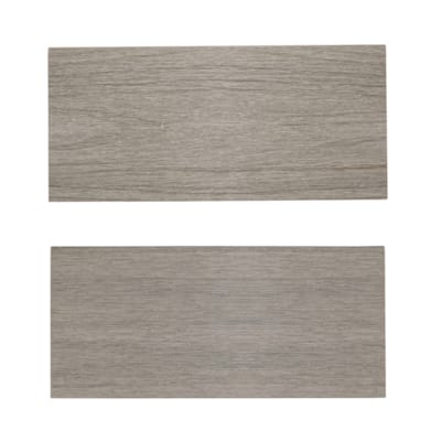 Terrasse Fiberdeck composite tubulaire 22,5 x 138 x 5000 mm - light grey creux