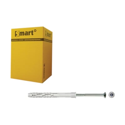 Cheville SMART pour chassis collier fraisée Ø10 x 140 NZN (boite 50 pces)