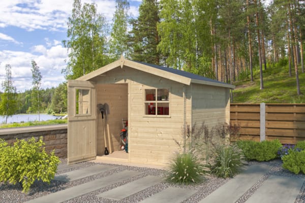 Chalet classique Luzern 19 mm - 265 x 265 cm + auvent 15 cm