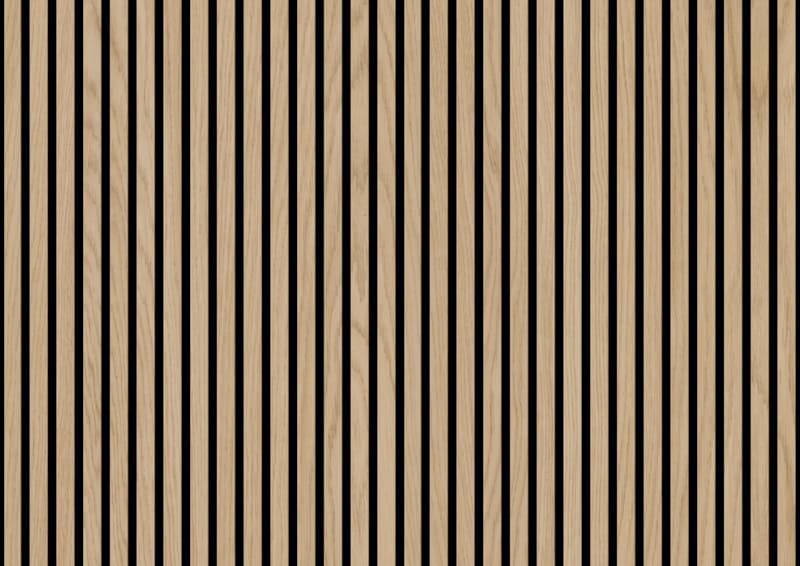 Lambris acoustique Ter Hürne SilentDesign chêne Tiber 1 face - 21 x 520 x 3000 mm