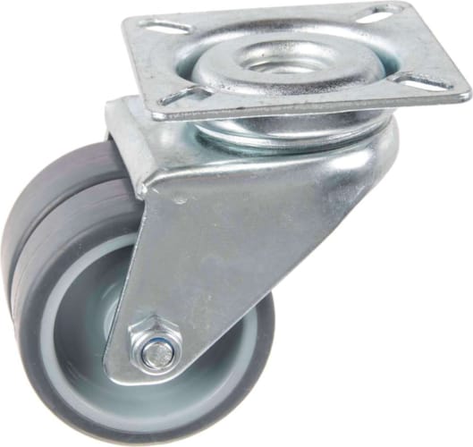 Roulette DBL en Thermoplastique Rubber 50 mm Pivotante