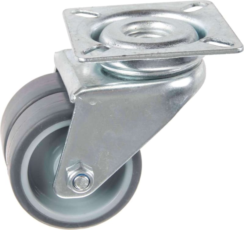 Roulette DBL en Thermoplastique Rubber 50 mm Pivotante