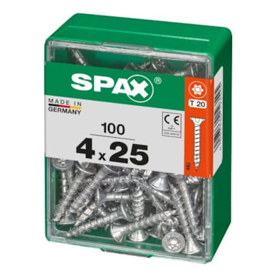 SPAX vis T-STAR+ WIROX - 4x25 M (boite 100 pces)