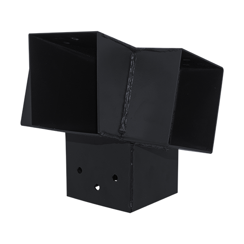 Suki connecteur 91 x 91 mm angle 105° 4D pour poteau bois 90 x 90 mm