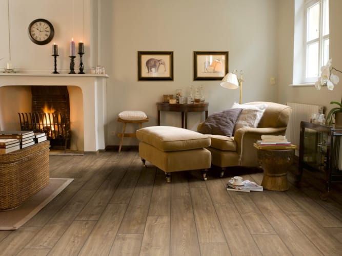 Parquet stratifié Quick-Step Impressive Ultra - Chêne aspect vieilli gris brun 1850 - 12 x