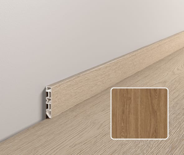 Plinthe moderne Coretec ESSENTIALS - Alexandria Oak - 3614 - 13 x 58 x 2400 mm