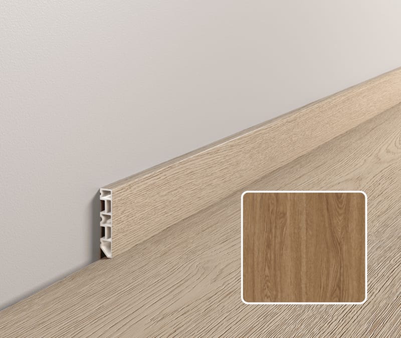 Plinthe moderne Coretec ESSENTIALS - Alexandria Oak - 3614 - 13 x 58 x 2400 mm