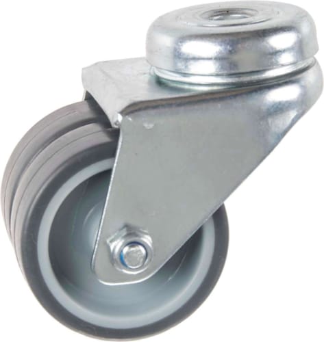 Roulette DBL en Thermoplastique Rubber 50 mm à Œil