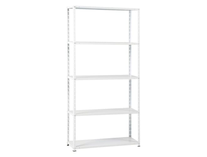 Etagère acier laqué blanc - 180x90x30 cm