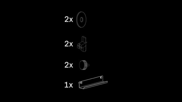 Ter Hürne SilentDesign LivingWall - Lasse - Étagère métallique étroite - Small