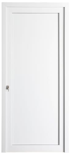 Porte extérieure PVC blanc 2180 x 980 mm tirée gauche