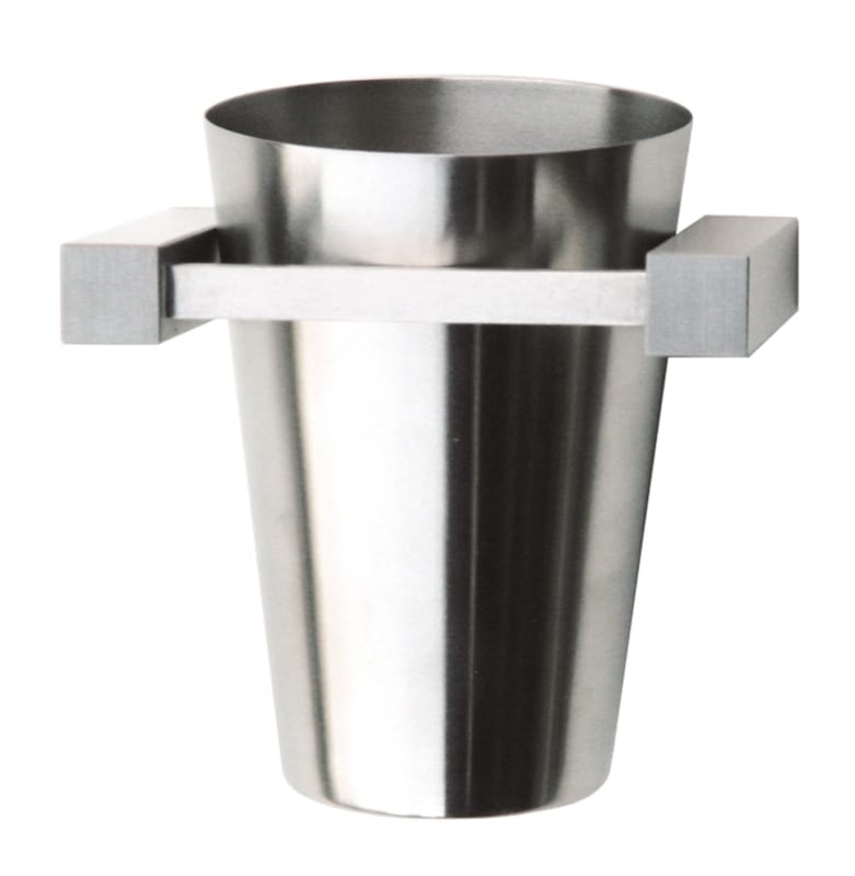 Gobelet et support pour salle de bain - Inox