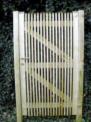 Porte de jardin Modena 1m x 1m80