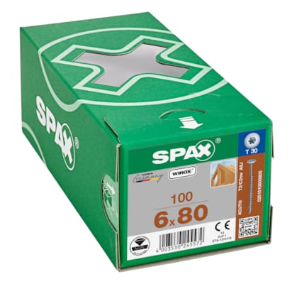 SPAX vis HI.FORCE WIROX - 6x80 (bte 100 pces)
