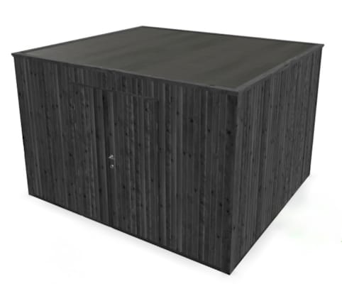Chalet Cubo vertical noir - 3,18 x 3,63 m