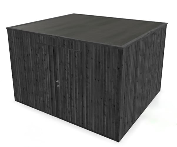 Chalet Cubo vertical noir - 3,18 x 3,63 m