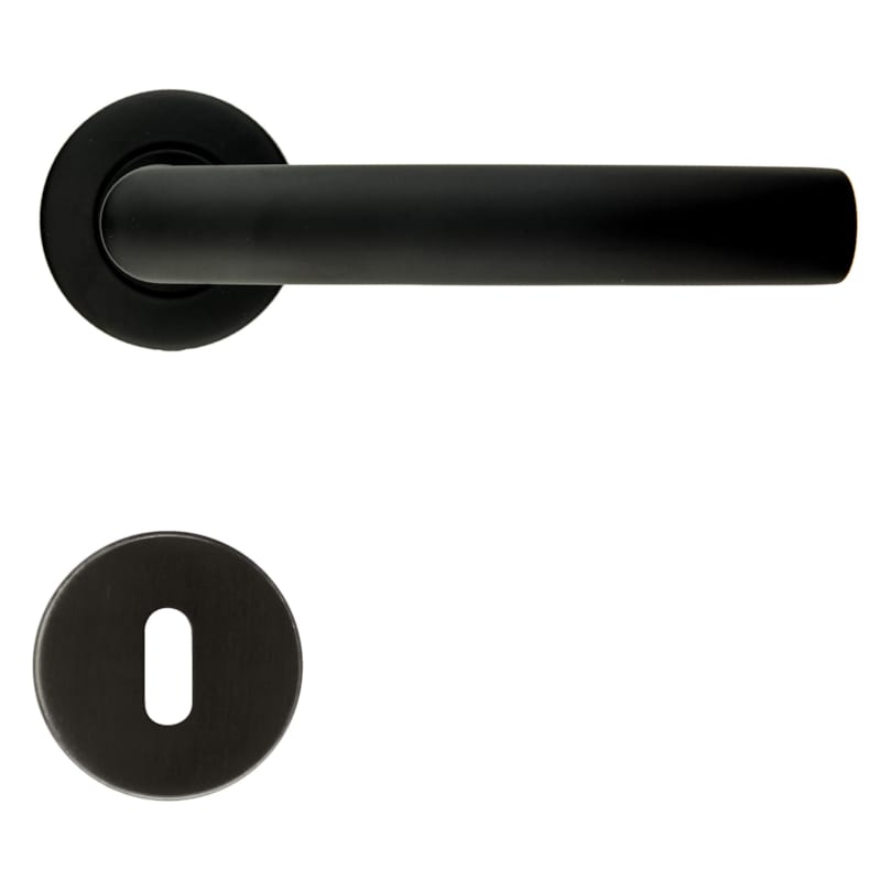 Béquille L Shape 19 mm Class 3 Noir Rosace + Entrée