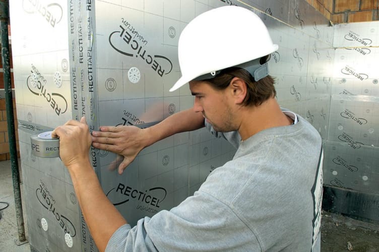 Panneau Recticel polyuréthane Eurowall rainuré languetté 1200 x 600  x 100 mm