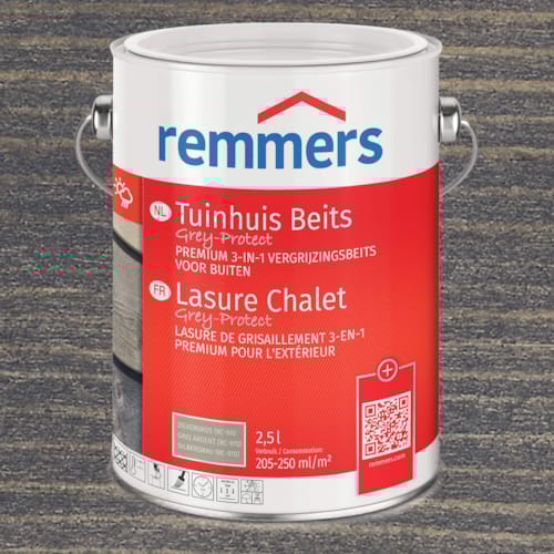 Remmers Lasure Chalet Grey-Protect 0,75 L - Gris anthracite